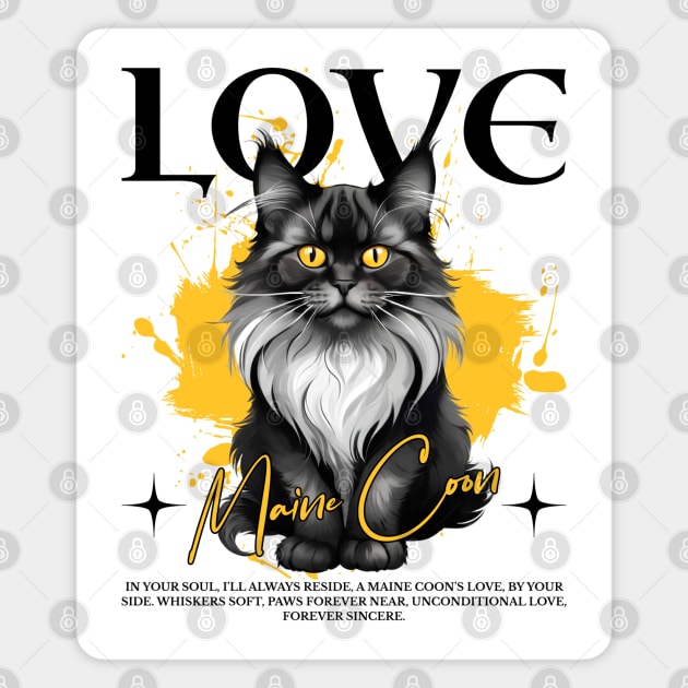 Maine Coon Magnet by Garment Monkey Co.